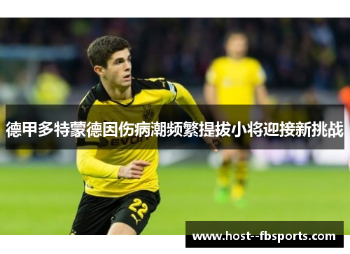 德甲多特蒙德因伤病潮频繁提拔小将迎接新挑战 德甲多特蒙德因伤病潮频繁提拔小将迎接新挑战
